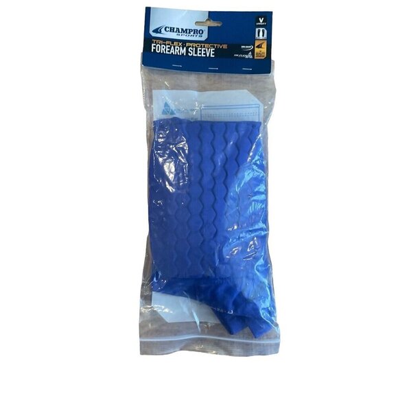 Champro Tri-Flex Compression Fit Padded Forearm Sleeves, All-Sports Blue Varsity - Picture 1 of 9